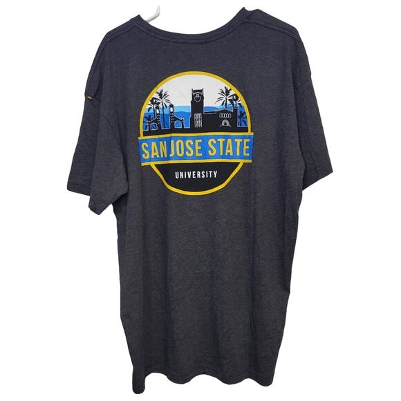 NEW SJSU SAN JOSE STATE UNIVERSITY USCAPE GREY T-SHIRT - XL - Picture 2 of 4